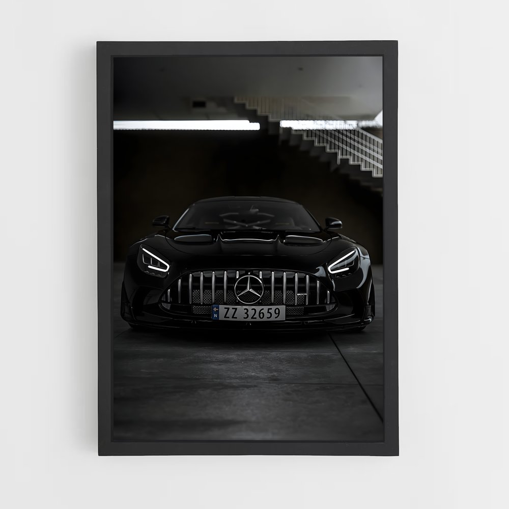 Poster Amg gt black series élégant – affiche Mercedes (vue 2)
